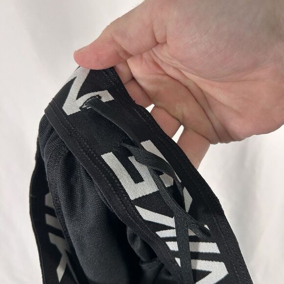 New Nike Shorts Women's XS Black Pull On Drawstring Pockets Loose Fit Dri-Fit - Picture 8 of 8